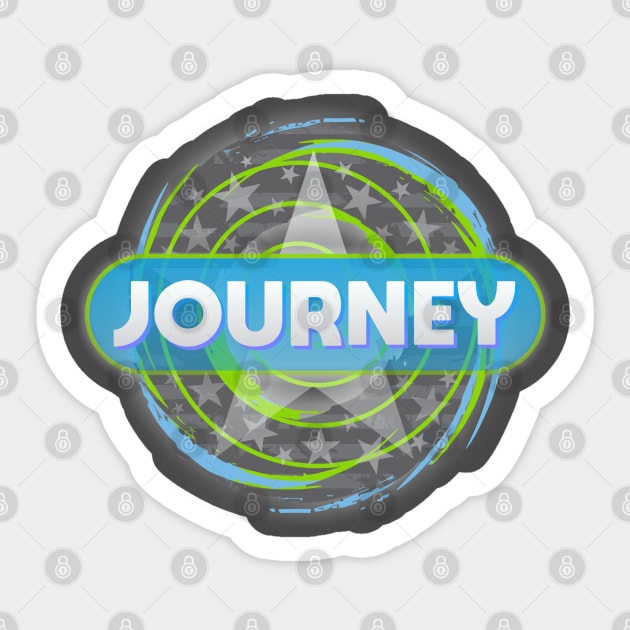 Journey Sticker by Dale Preston Design